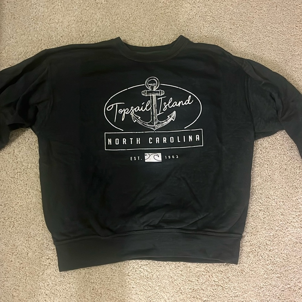 Dark Grey Topsail Island Sweatshirt
